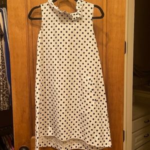 Tyler Boe Stella Linen/Cotton Dot dress black